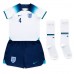 Baby Fußballbekleidung England Declan Rice #4 Heimtrikot WM 2022 Kurzarm (+ kurze hosen)